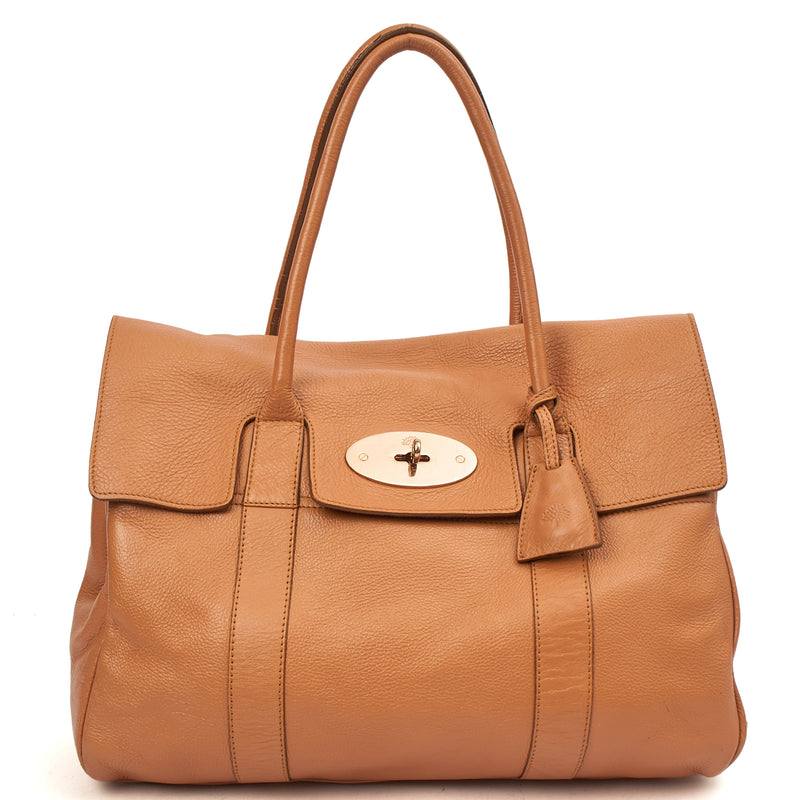 Mulberry Tote Bayswater Heritage in Brown, Calfskin Leather