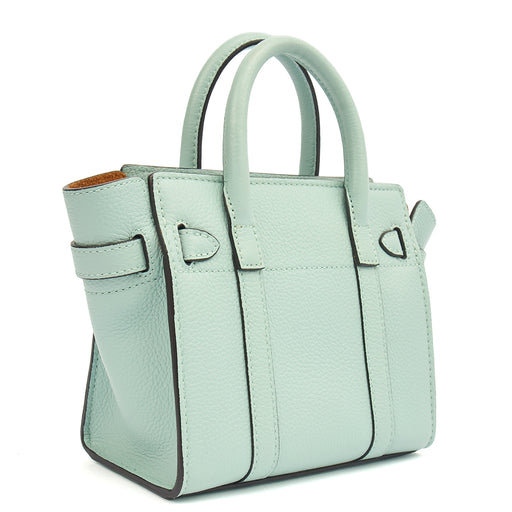 Picture of Mulberry Mini Bag Zipped Bayswater - Micro in Blue, Leather