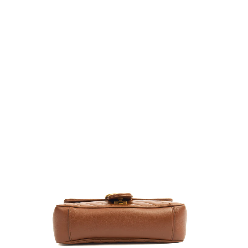 Picture of Gucci Shoulder Bag Marmont Shoulder Flap Bag - Medium in Brown, Leather