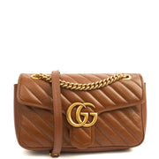 Picture of Gucci Shoulder Bag Marmont Shoulder Flap Bag - Medium in Brown, Leather