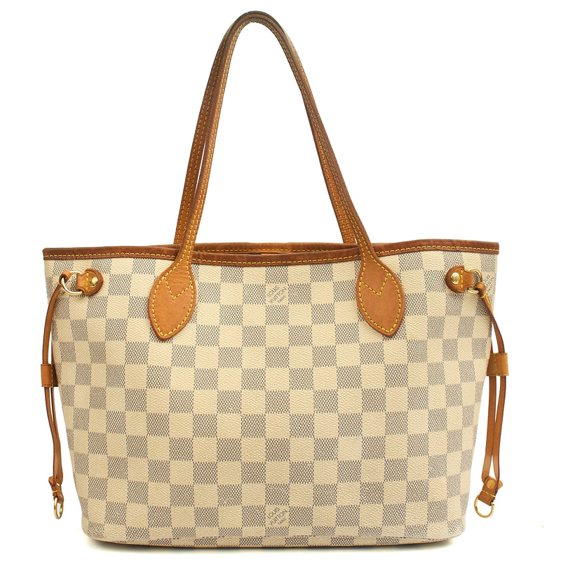 Picture of Louis Vuitton Tote Neverfull PM in Damier Azur, Canvas