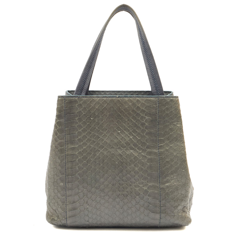 Picture of Prada Mini Bag Tote in Grey, Python Leather