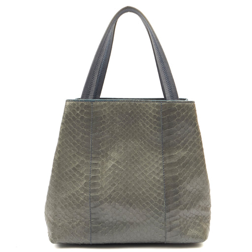 Picture of Prada Mini Bag Tote in Grey, Python Leather