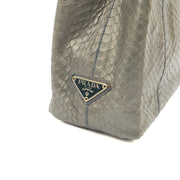 Picture of Prada Mini Bag Tote in Grey, Python Leather