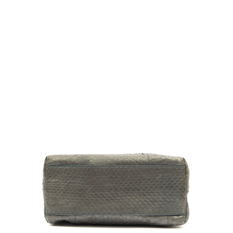 Picture of Prada Mini Bag Tote in Grey, Python Leather