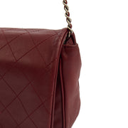 Picture of Chanel Cross Body Wallet on Chain in Red, Calfskin Leather