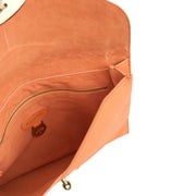 Picture of Mulberry Clutch Pouch in Coral Orange, Calfskin Leather