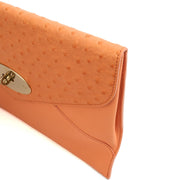 Picture of Mulberry Clutch Pouch in Coral Orange, Calfskin Leather