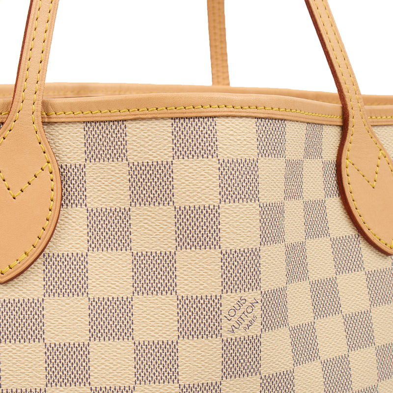 Picture of Louis Vuitton Tote Neverfull MM in Damier Azur, Canvas