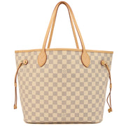 Picture of Louis Vuitton Tote Neverfull MM in Damier Azur, Canvas