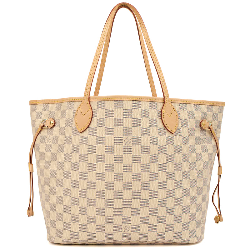 Picture of Louis Vuitton Tote Neverfull MM in Damier Azur, Canvas