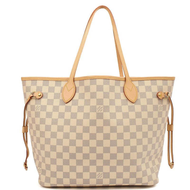 Picture of Louis Vuitton Tote Neverfull MM in Damier Azur, Canvas