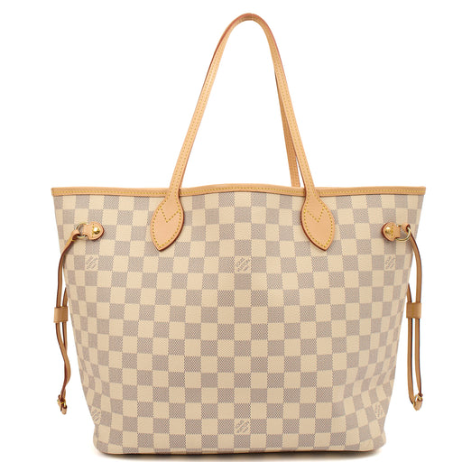 Picture of Louis Vuitton Tote Neverfull MM in Damier Azur, Canvas