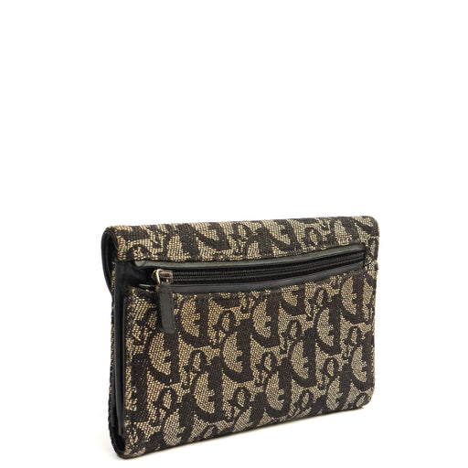 Picture of Christian Dior Wallet Saddle Coin Purse in Blue, Dior Oblique Embroidery
