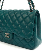 Picture of Chanel Shoulder Bag Classic Double Flap - Large in Blue, Lambskin Leather