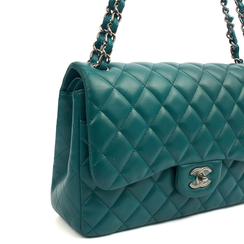 Picture of Chanel Shoulder Bag Classic Double Flap - Large in Blue, Lambskin Leather