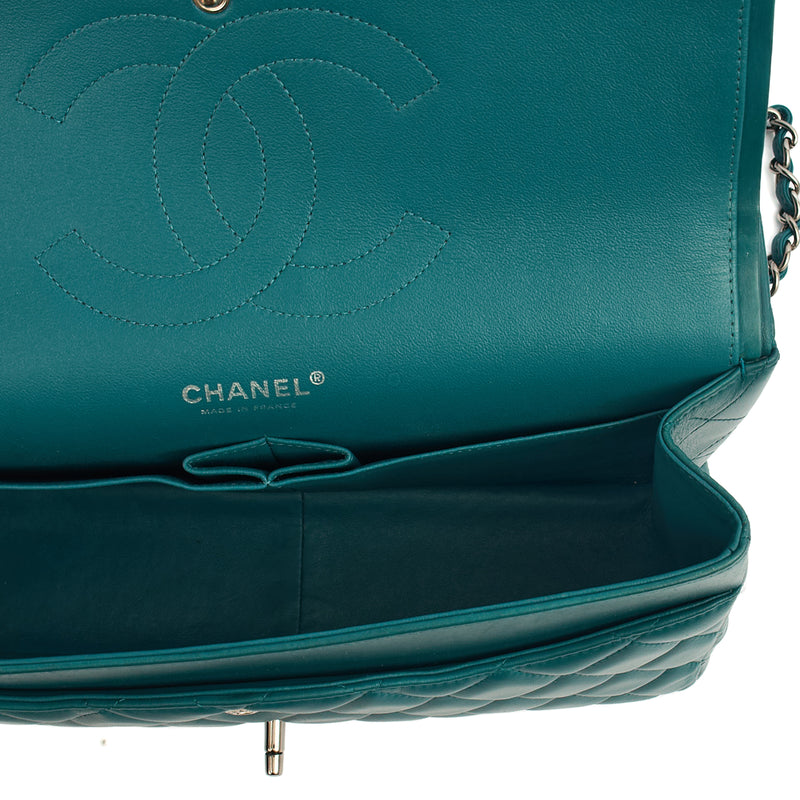 Picture of Chanel Shoulder Bag Classic Double Flap - Large in Blue, Lambskin Leather