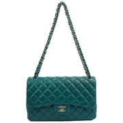 Picture of Chanel Shoulder Bag Classic Double Flap - Large in Blue, Lambskin Leather