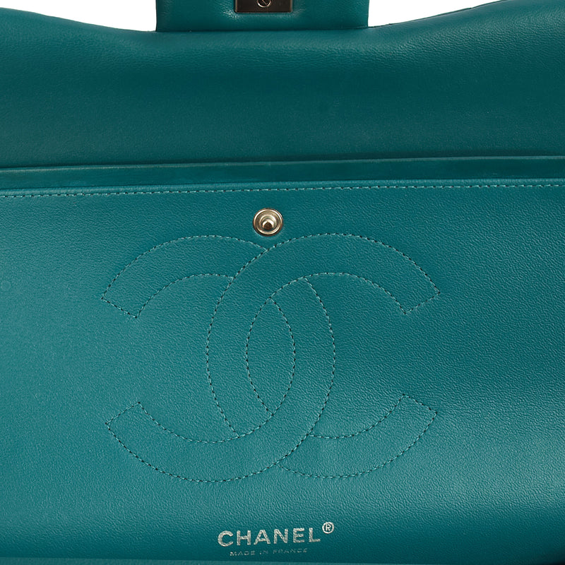 Picture of Chanel Shoulder Bag Classic Double Flap - Large in Blue, Lambskin Leather