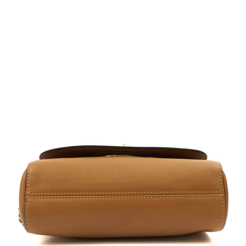 Picture of Mulberry Cross Body Lily in Deer Brown, Calfskin Leather