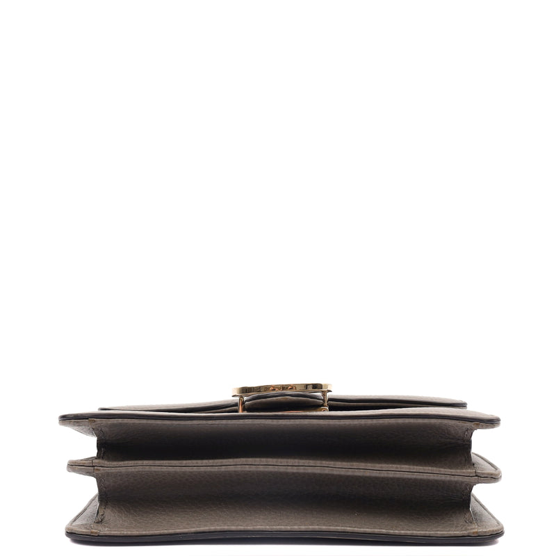 Picture of Gucci Cross Body Dollar Interlocking GG Bag - Small in Grey, Leather