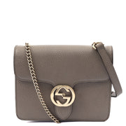 Picture of Gucci Cross Body Dollar Interlocking GG Bag - Small in Grey, Leather