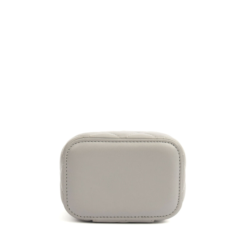 Picture of Chanel Cross Body Vanity Case - Mini in Grey, Lambskin Leather