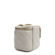 Picture of Chanel Cross Body Vanity Case - Mini in Grey, Lambskin Leather