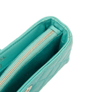 Picture of Chanel Other Compact Wallet in Blue, Lambskin Leather
