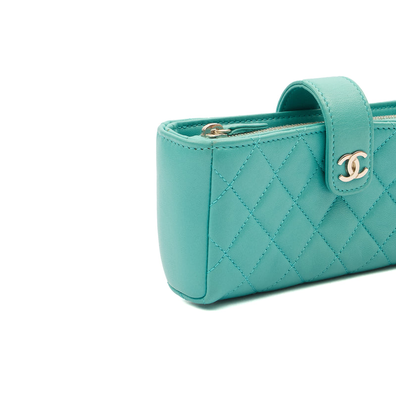 Picture of Chanel Other Compact Wallet in Blue, Lambskin Leather