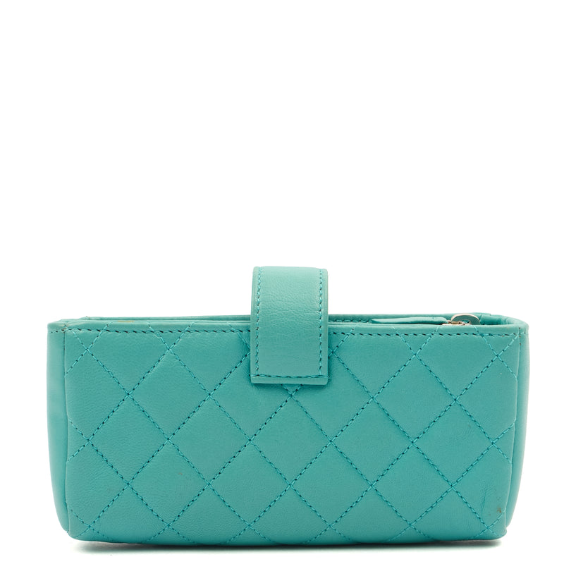Picture of Chanel Other Compact Wallet in Blue, Lambskin Leather