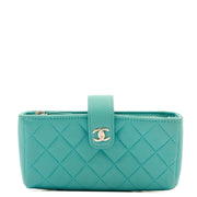 Picture of Chanel Other Compact Wallet in Blue, Lambskin Leather
