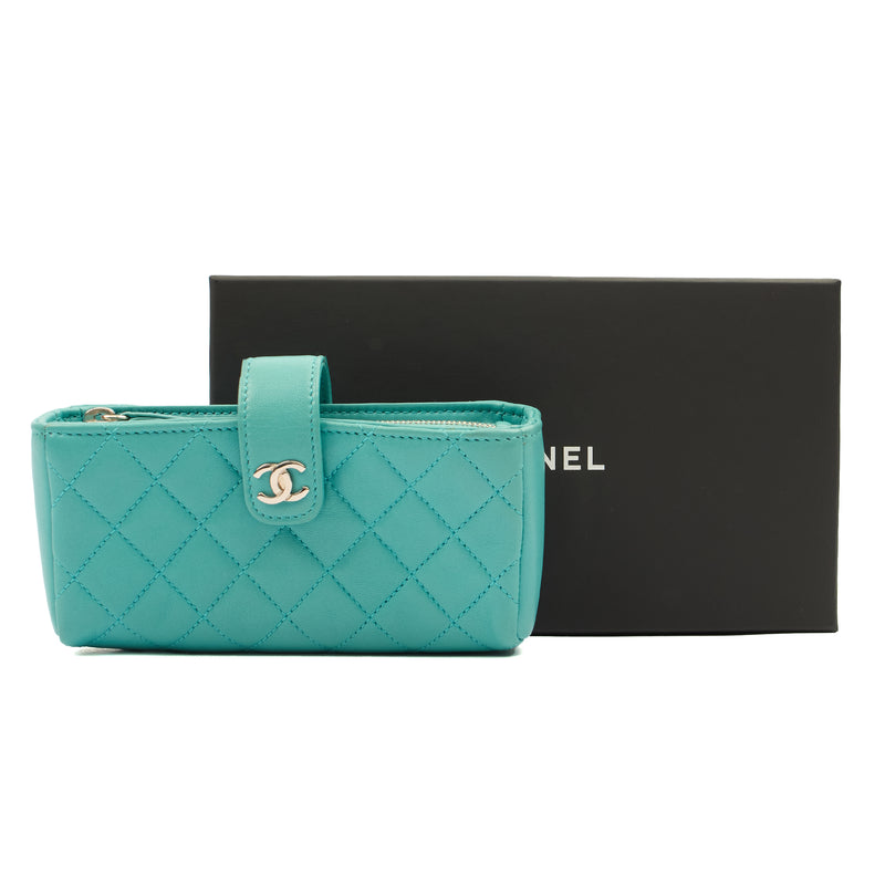 Picture of Chanel Other Compact Wallet in Blue, Lambskin Leather