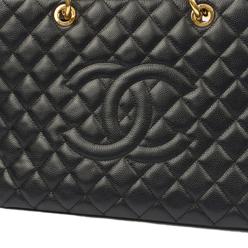 Picture of Chanel Tote Grand Shopping Tote in Black, Caviar Leather