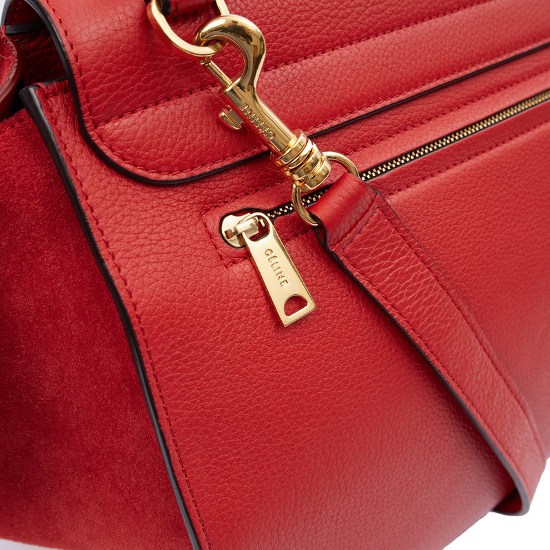 Picture of Celine Top Handle Trapeze - Medium in Red, Box Calfskin