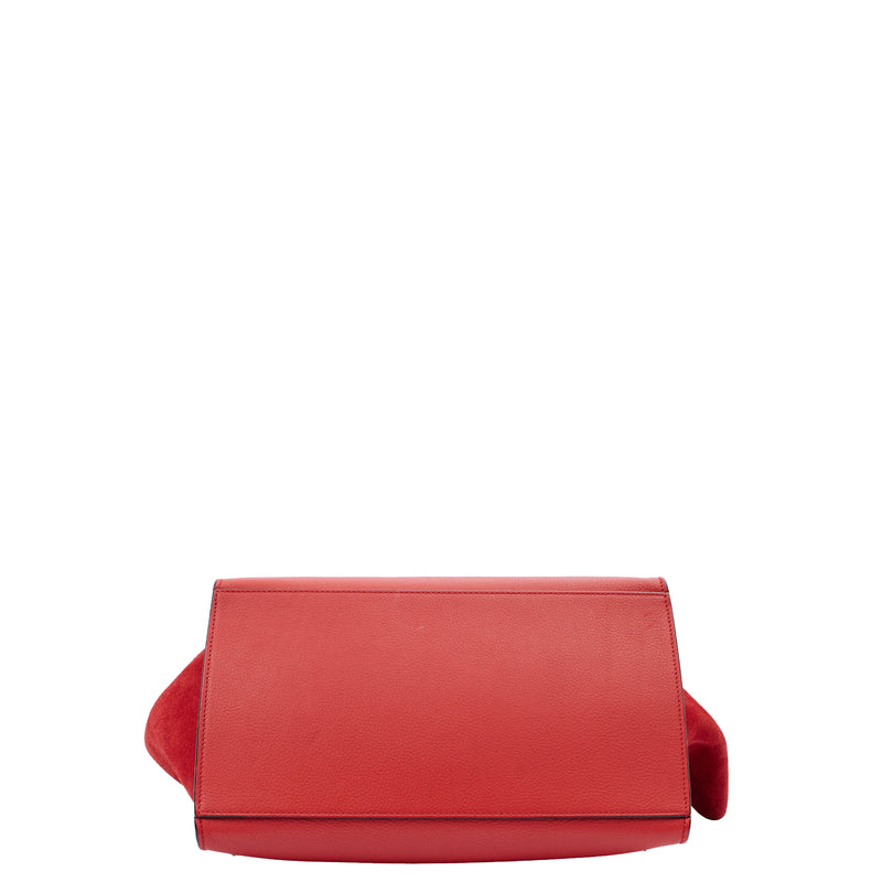 Picture of Celine Top Handle Trapeze - Medium in Red, Box Calfskin