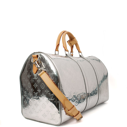 Picture of Louis Vuitton Soft Sided Keepall 50 Bandouliere in Metallic, Leather