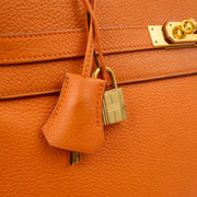 Picture of Hermes Tote Kelly 35 in Classic Orange, Togo Leather