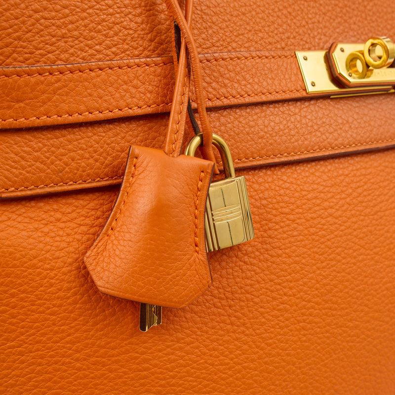 Picture of Hermes Tote Kelly 35 in Classic Orange, Togo Leather