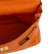 Picture of Hermes Tote Kelly 35 in Classic Orange, Togo Leather