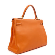 Picture of Hermes Tote Kelly 35 in Classic Orange, Togo Leather