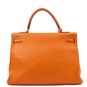 Picture of Hermes Tote Kelly 35 in Classic Orange, Togo Leather