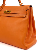 Picture of Hermes Tote Kelly 35 in Classic Orange, Togo Leather