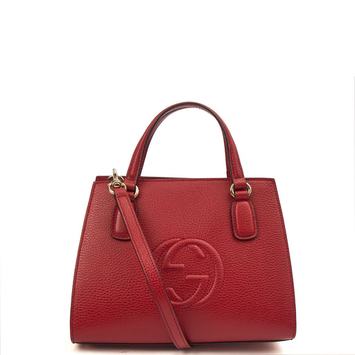 Picture of Gucci Tote Soho Top Handle in Red, Leather