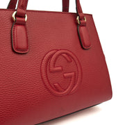 Picture of Gucci Tote Soho Top Handle in Red, Leather