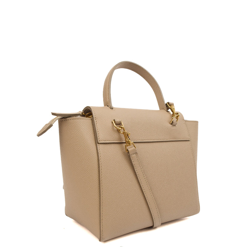 Picture of Celine Top Handle Belt Bag - Nano in Cream, Box Calfskin