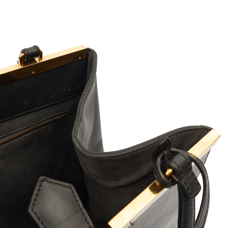 Picture of Fendi Shoulder Bag 2Jour - Medium  in Black, Leather