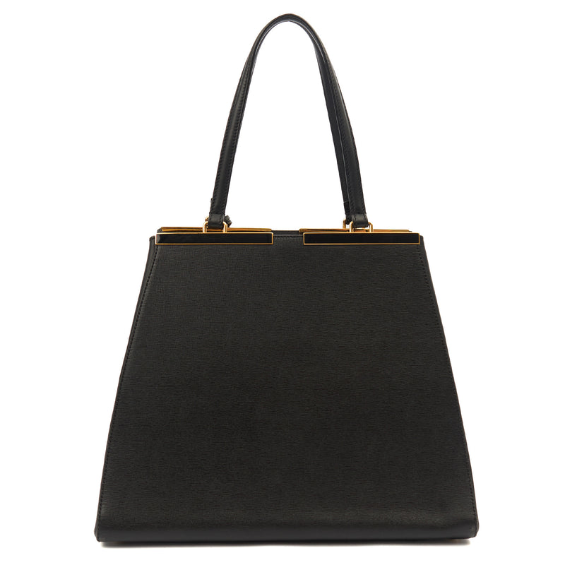 Picture of Fendi Shoulder Bag 2Jour - Medium  in Black, Leather