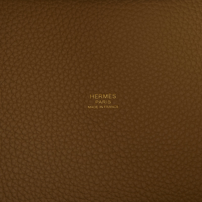 Picture of Hermes Tote Picotin 18 in Trench, Clemence Leather