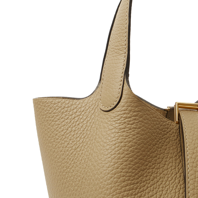 Picture of Hermes Tote Picotin 18 in Trench, Clemence Leather